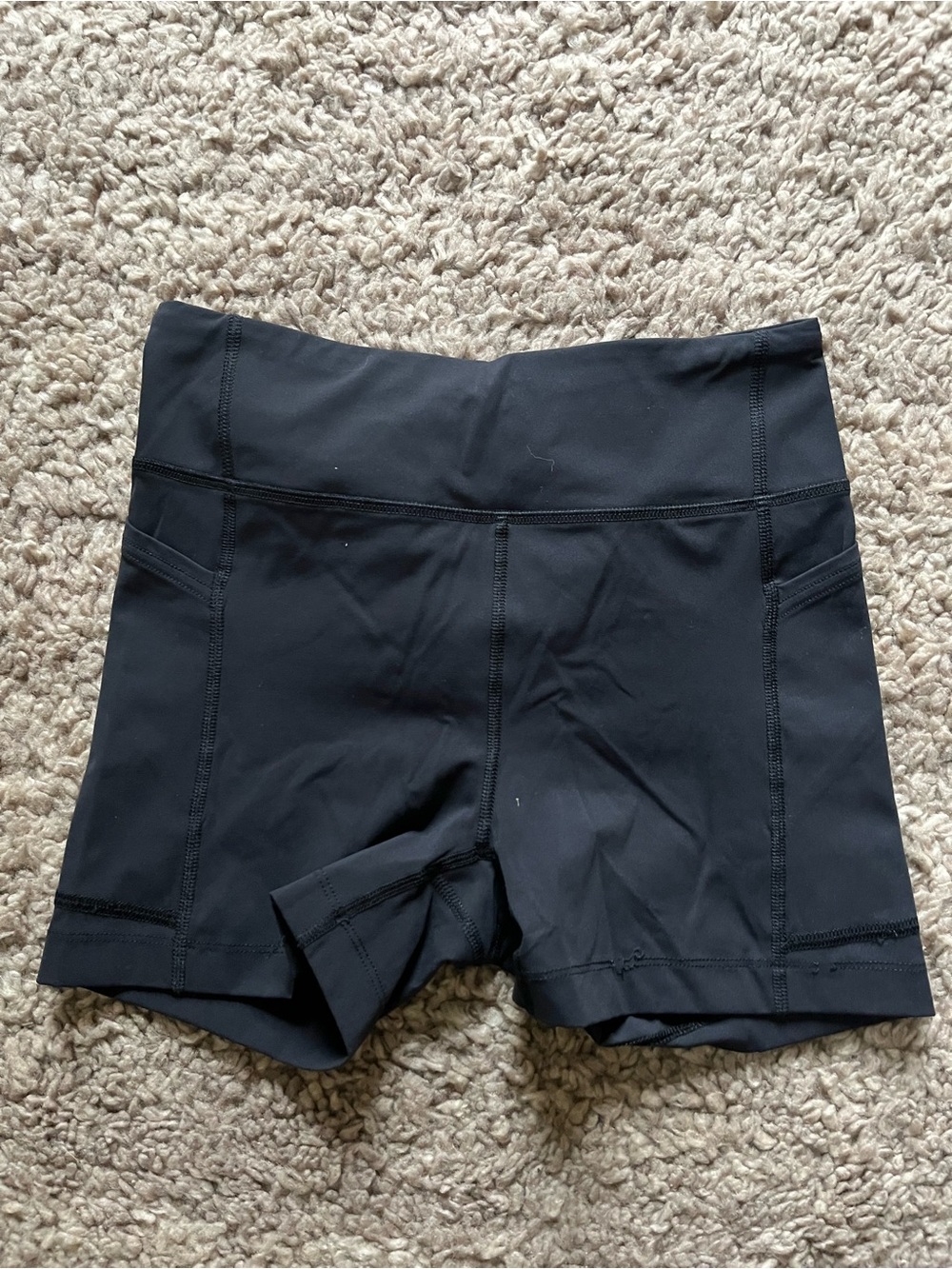 Outdoor Voices Black Women’s Spandex Shorts with Pockets